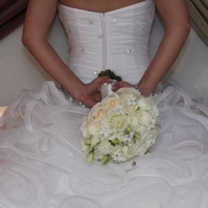 Wedding dress - white originally size 6